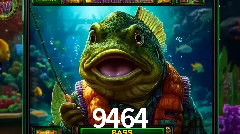 Personagem de peixe pescador do popular jogo de slot com tema de pescaria, uma das emocionantes opções de caça-níqueis para jogar e ganhar no cassino 9464.
